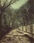 Atkinson Grimshaw Tree Shadows on the Park Wall,Roundhay Park Leeds china oil painting artist